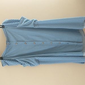 - J. Jill Striped Midi Skirt w/ Pockets